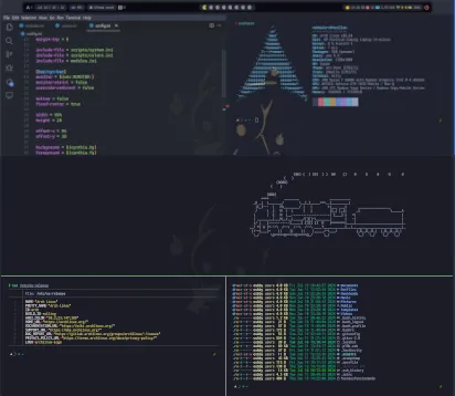 Vista de Dotfiles BSPWM & Polybar