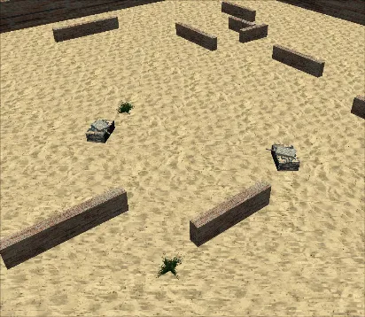 Vista de Juego de Tanques 3D